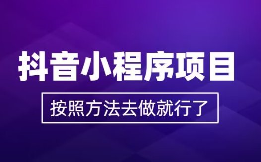 抖音小程序项目